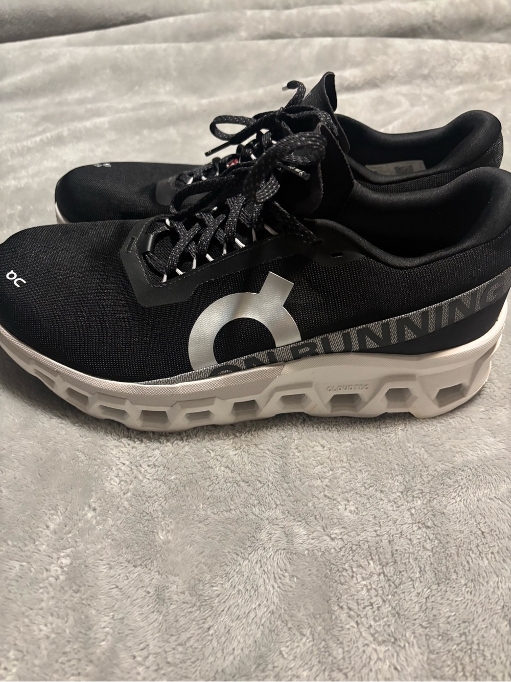 On Running Black and White Athletic Sneakers